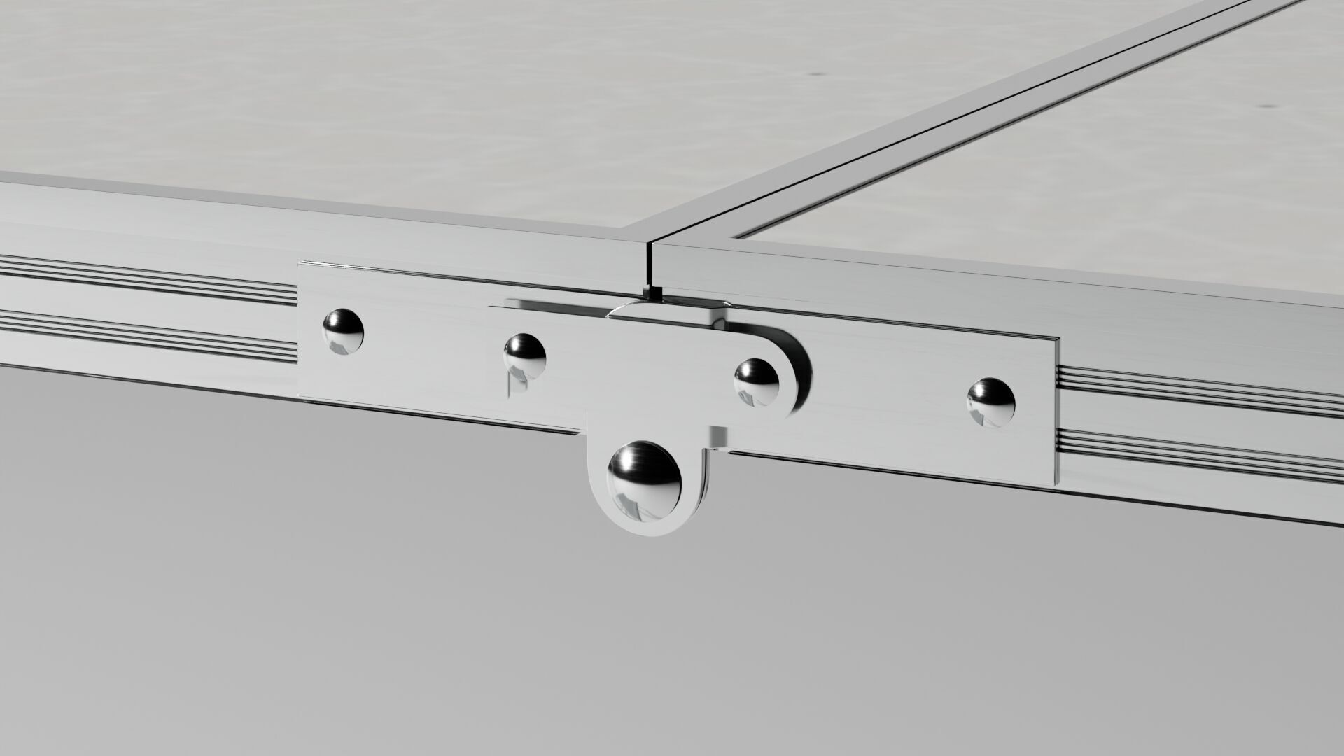 Folding table with chairs 3D model_7