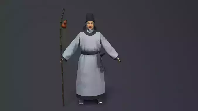 man Character Low-poly 3D model