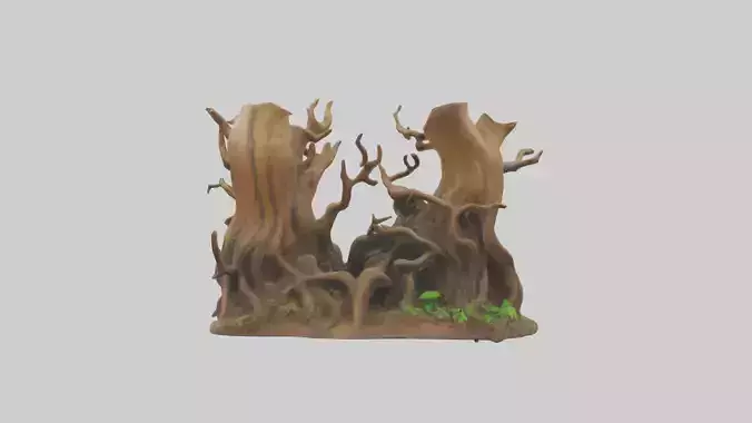 Forest Floor Roots Sculpture model