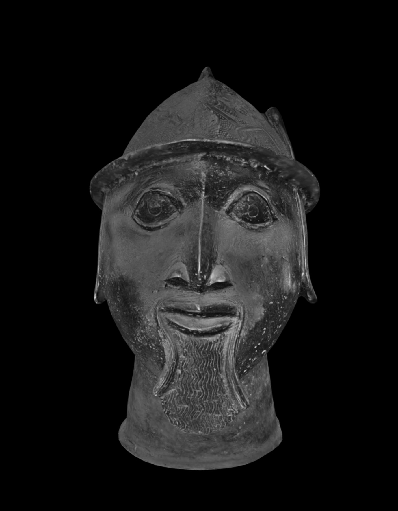 Benin Head of Portuguese Soldier Low-poly 3D model_8