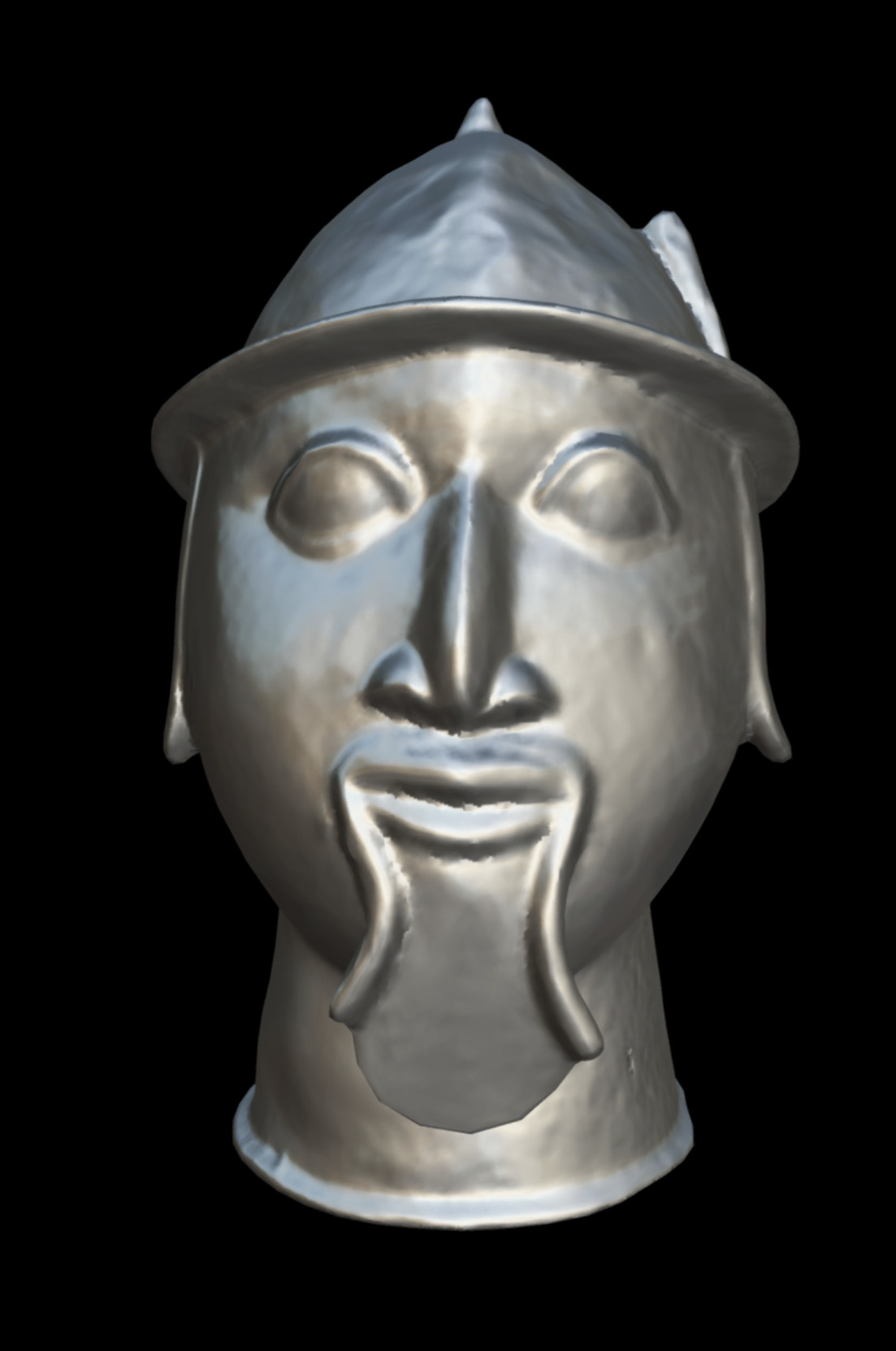 Benin Head of Portuguese Soldier Low-poly 3D model_12