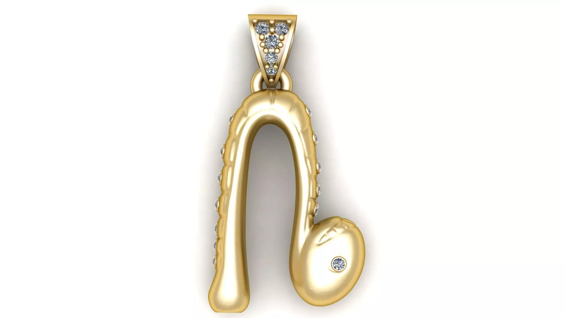 BABY SNAKE PENDANT 3D PRINTABLE MODEL 3D print model