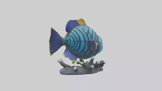 Clown Triggerfish statue model