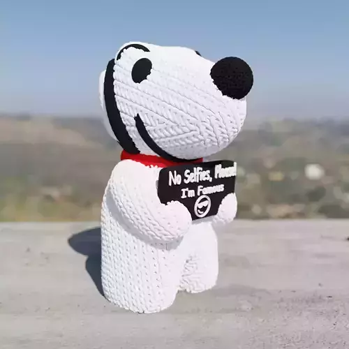 knitted snoopy