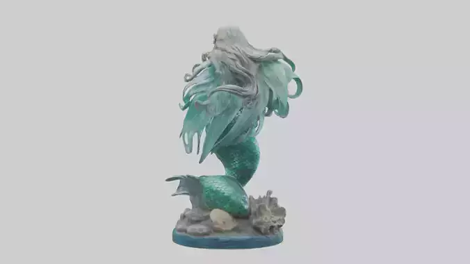 Fantasy Mermaid statue model
