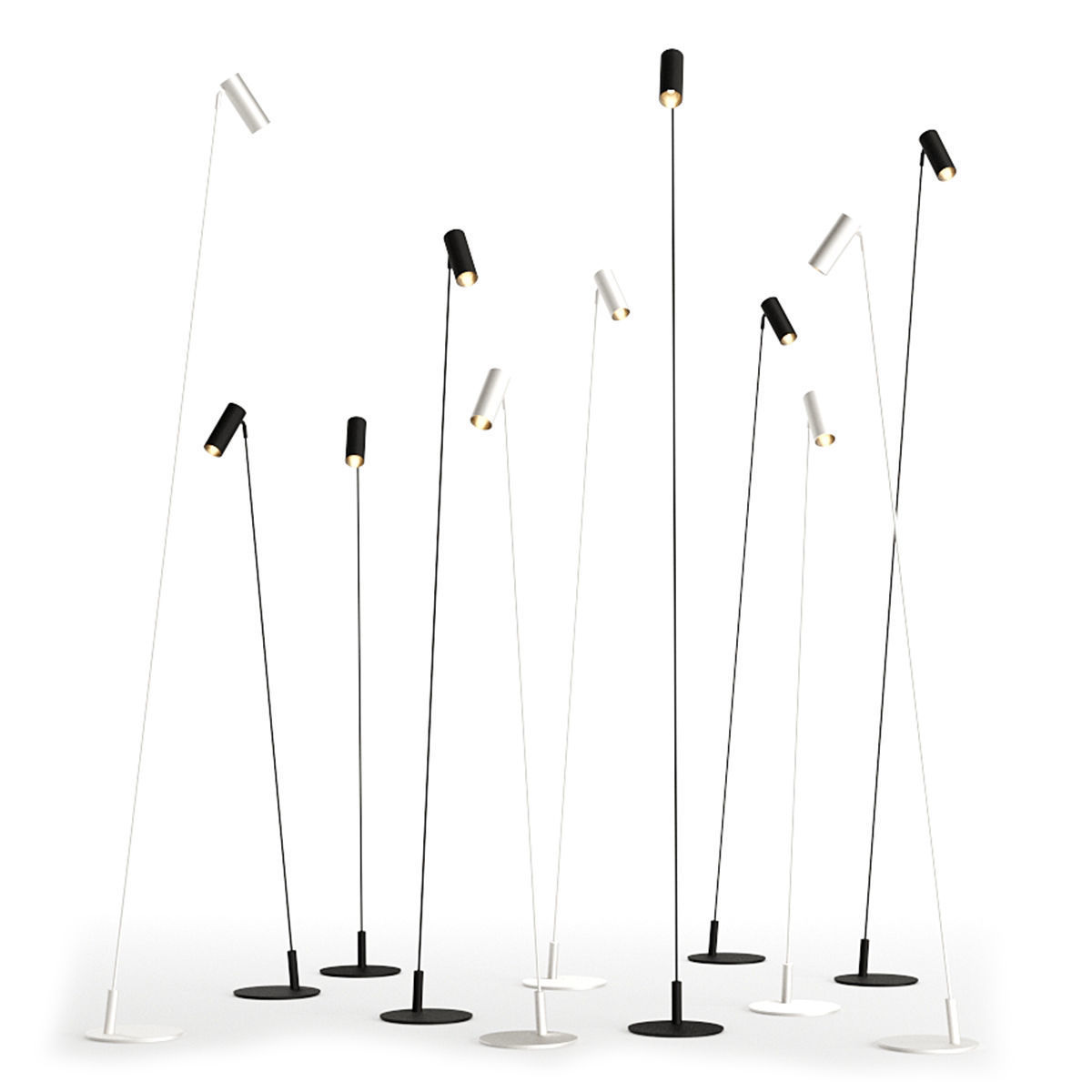 Reach Floor Lamp by Jos Muller - TossB 3D Model Collection_2