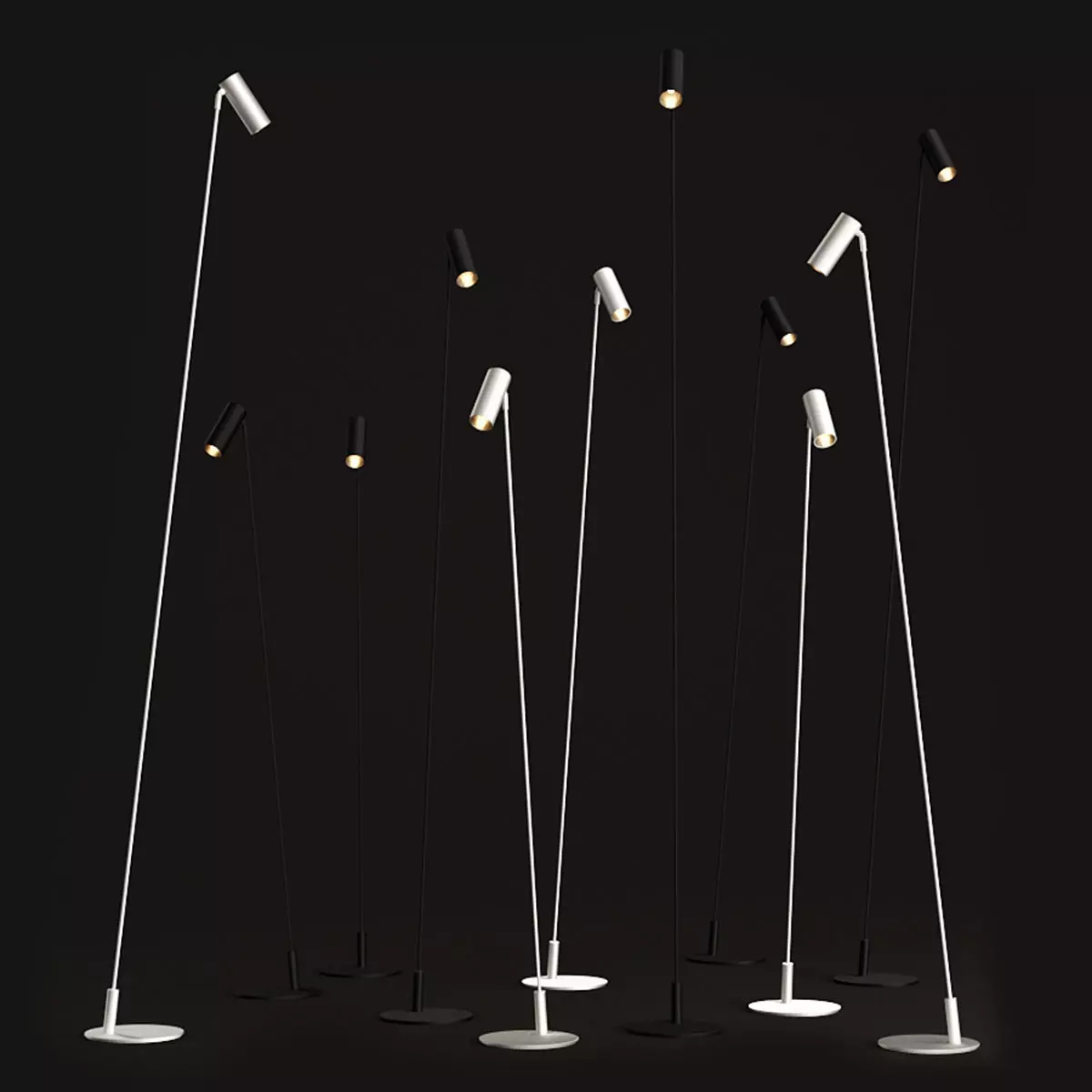 Reach Floor Lamp by Jos Muller - TossB 3D Model Collection_0
