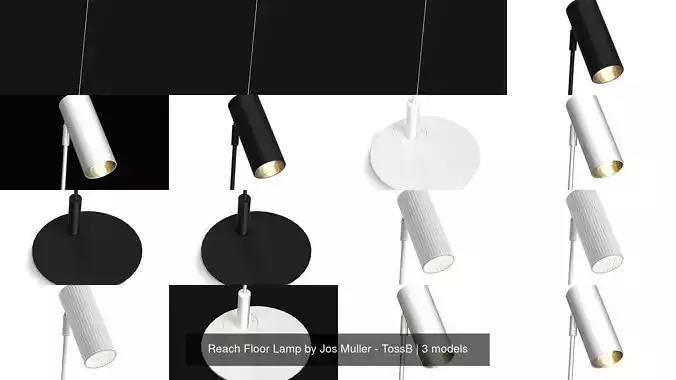 Reach Floor Lamp by Jos Muller - TossB