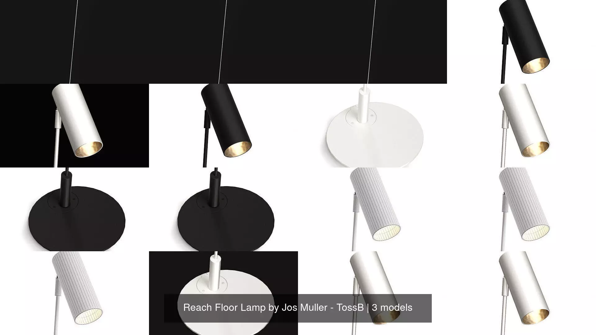 Reach Floor Lamp by Jos Muller - TossB 3D Model Collection_1