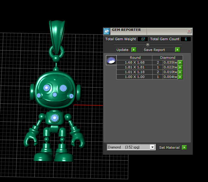CUTE ROBOT PENDANT 3D PRINTABLE MODEL 3D print model_7