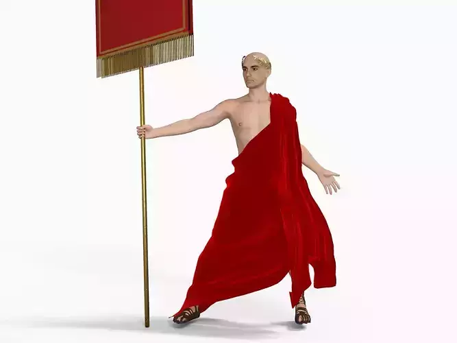 Roman Senate Rigged Low-poly 3D model