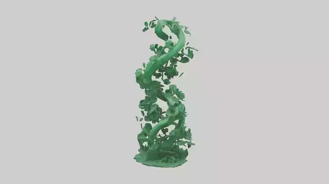 Entangled Green Sculpture statue model