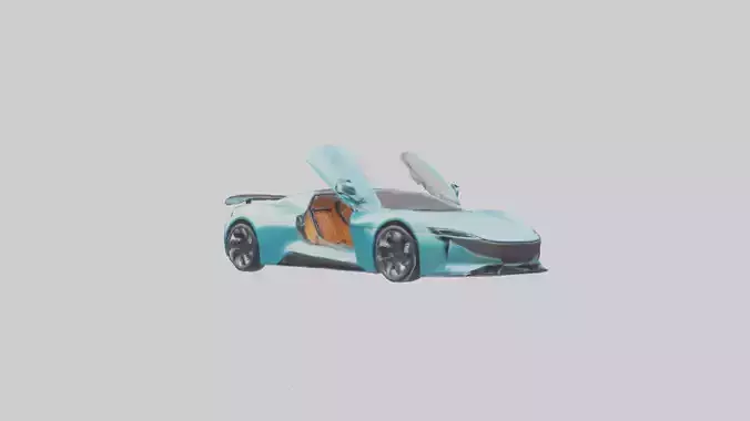 Electric Sports Car model