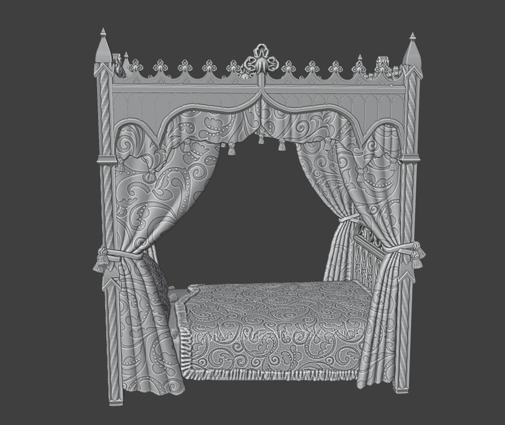 Gothic furniture 3D Model Collection_22