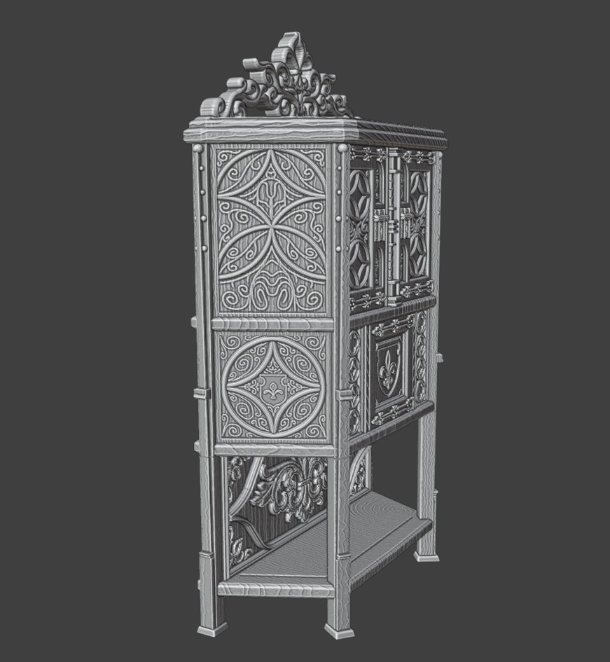 Gothic furniture 3D Model Collection_17