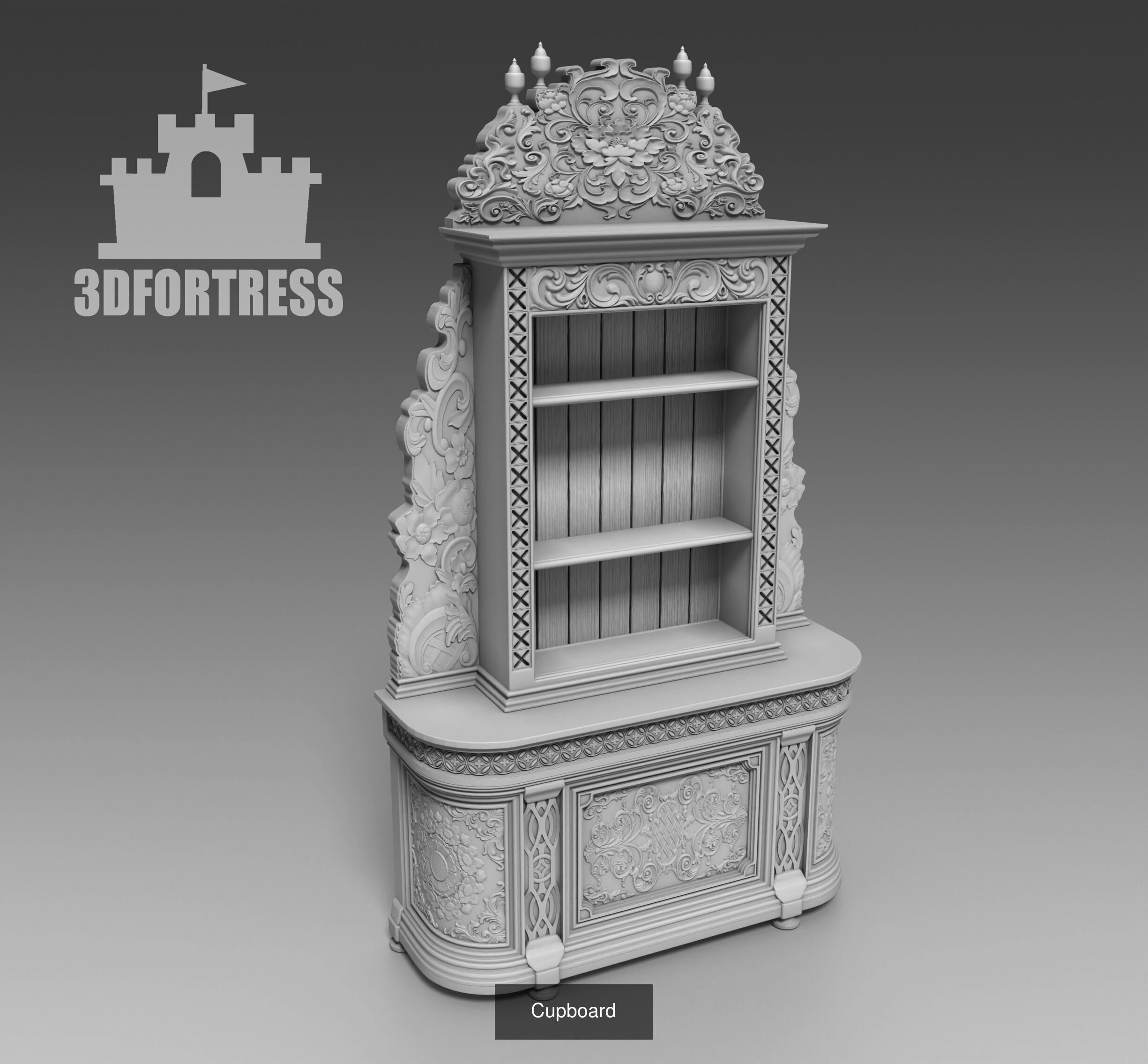 Gothic furniture 3D Model Collection_4