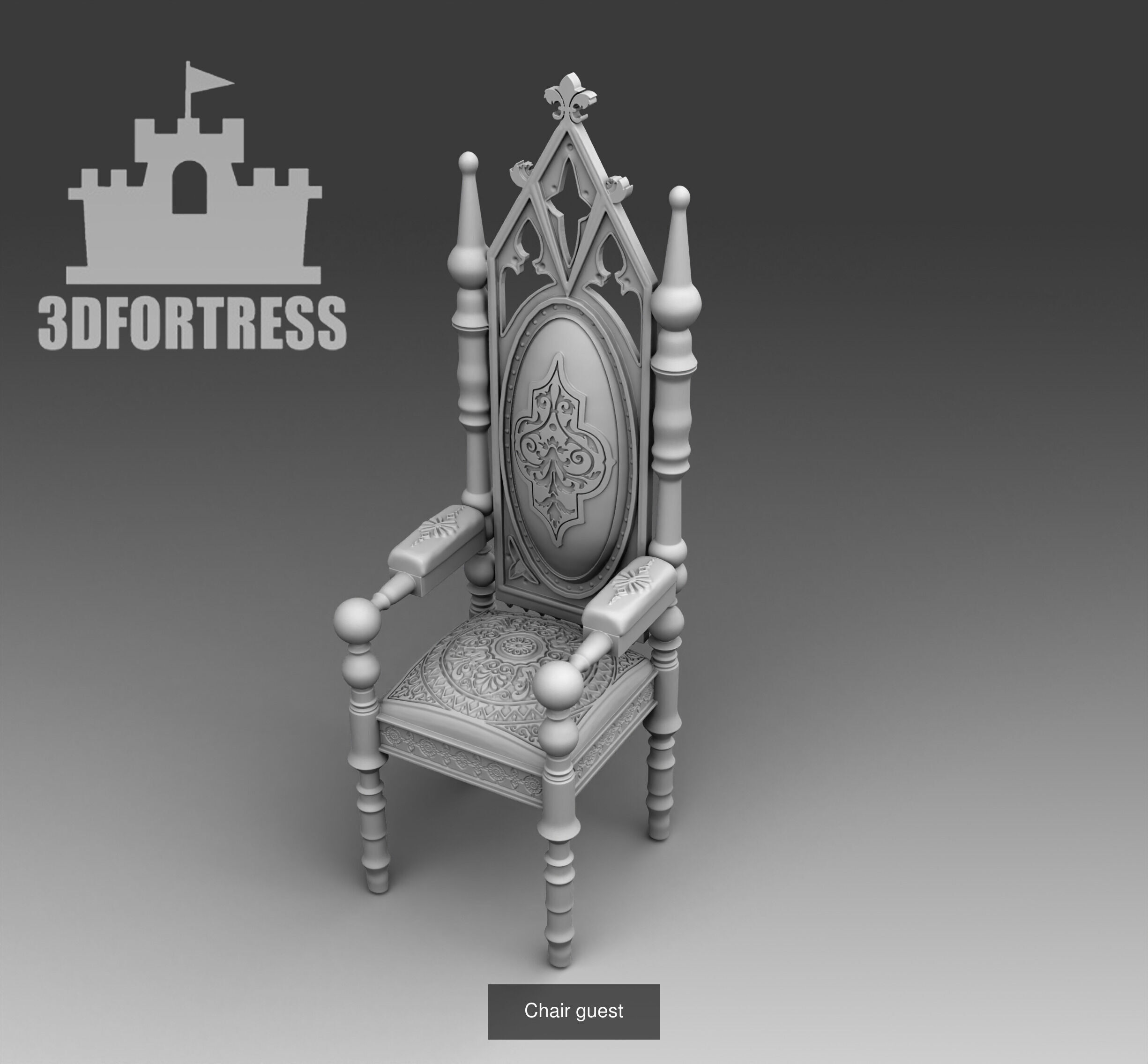 Gothic furniture 3D Model Collection_6