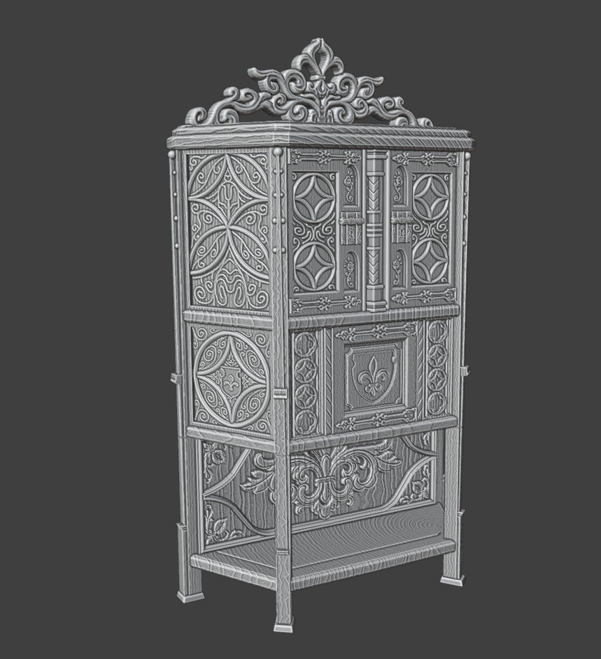Gothic furniture 3D Model Collection_18