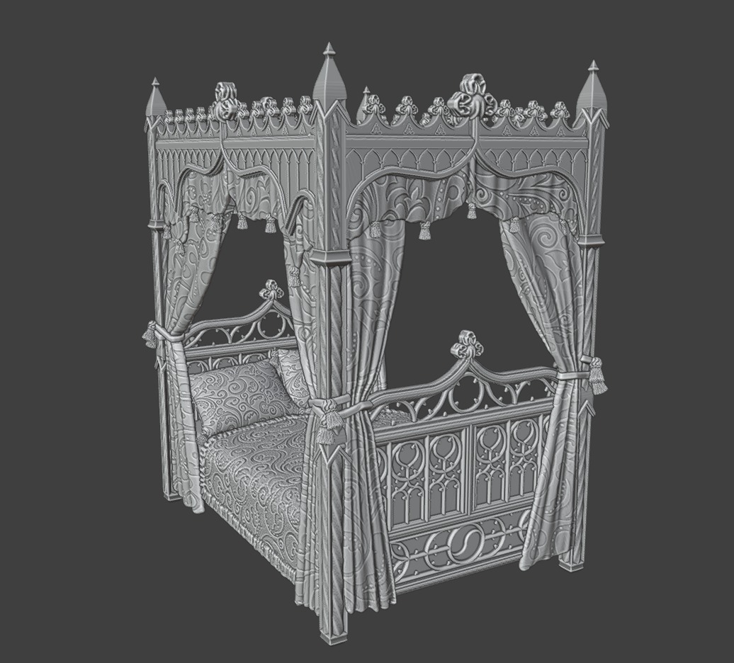 Gothic furniture 3D Model Collection_20