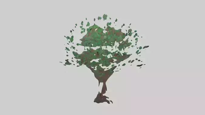 Ecofriendly Wall Decor Low-poly 3D model