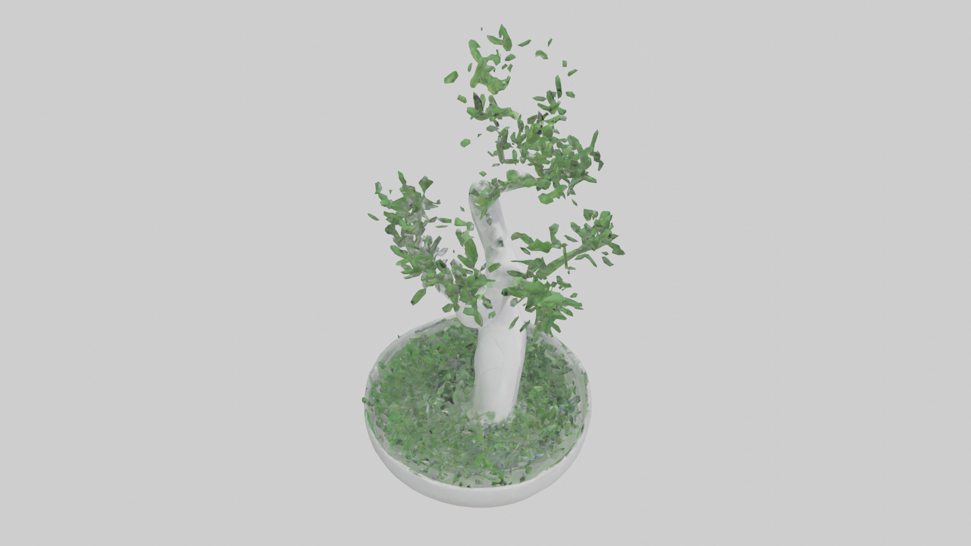 EcoFriendly Future Statue model Low-poly 3D model_18