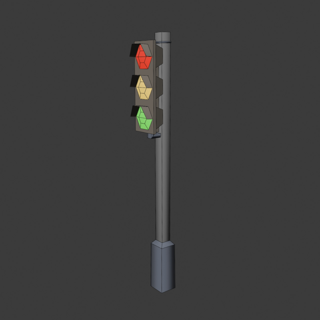 Modular Road Pack Low-poly 3D model_10