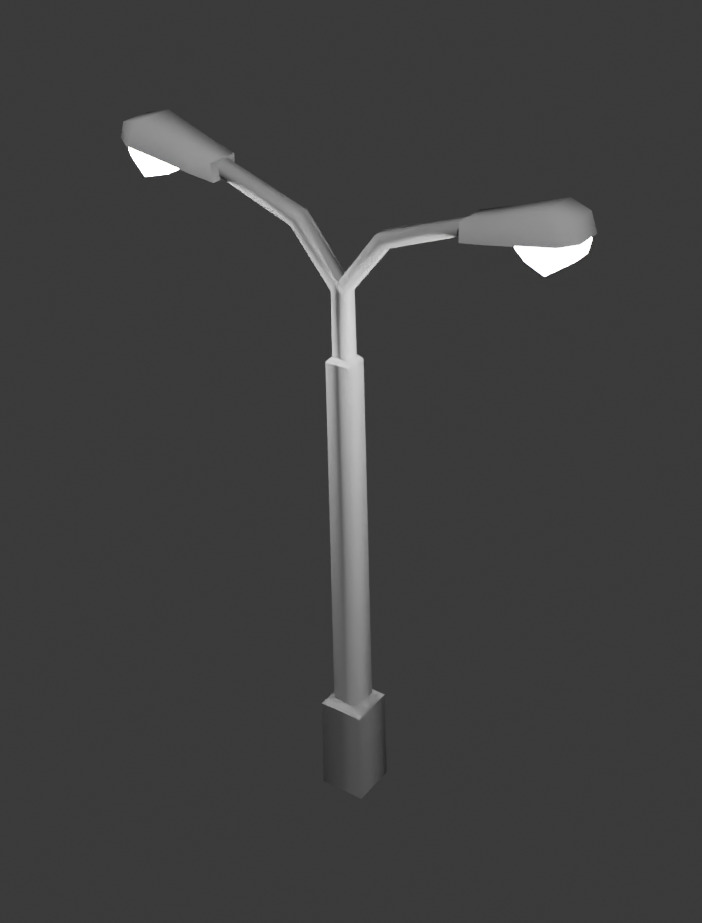 Modular Road Pack Low-poly 3D model_7