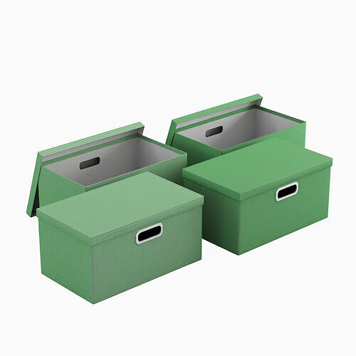 Storage Boxes 03 Low-poly 3D model