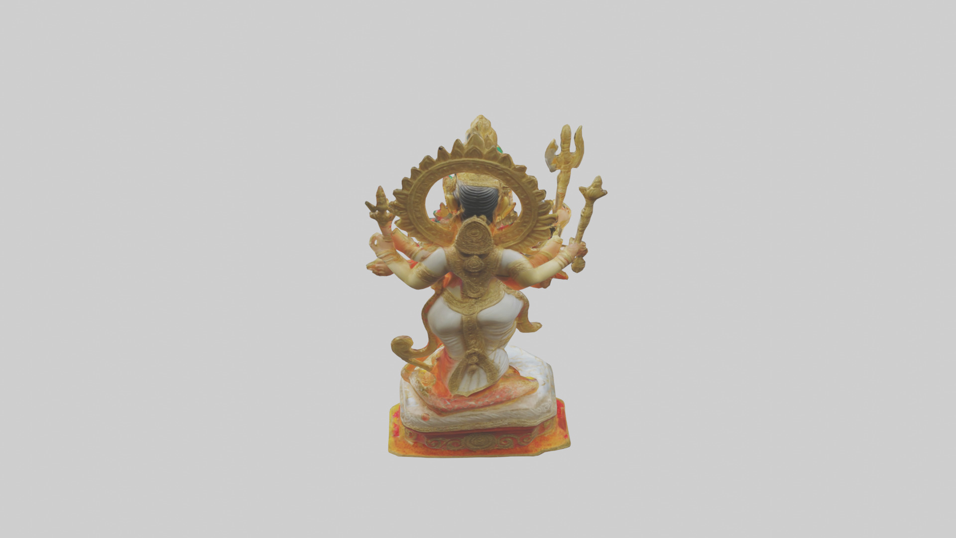 Durga statue model Low-poly 3D model_15