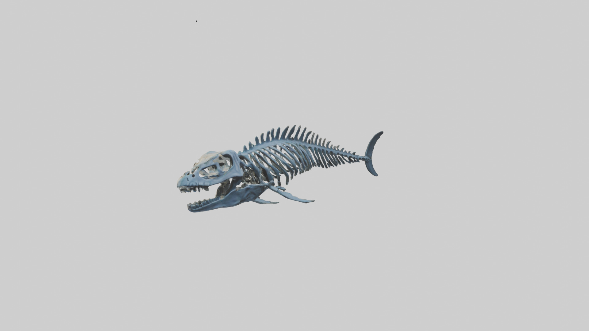 Dunkleosteus Skeleton model Low-poly 3D model_11