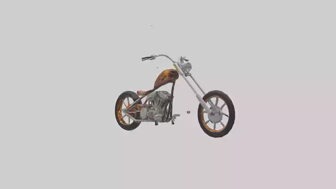 Custom Chopper Motorcycle model