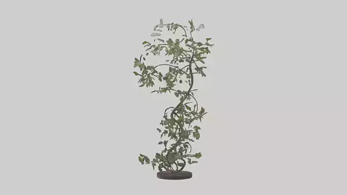 Curving Vine Art Sculpture model