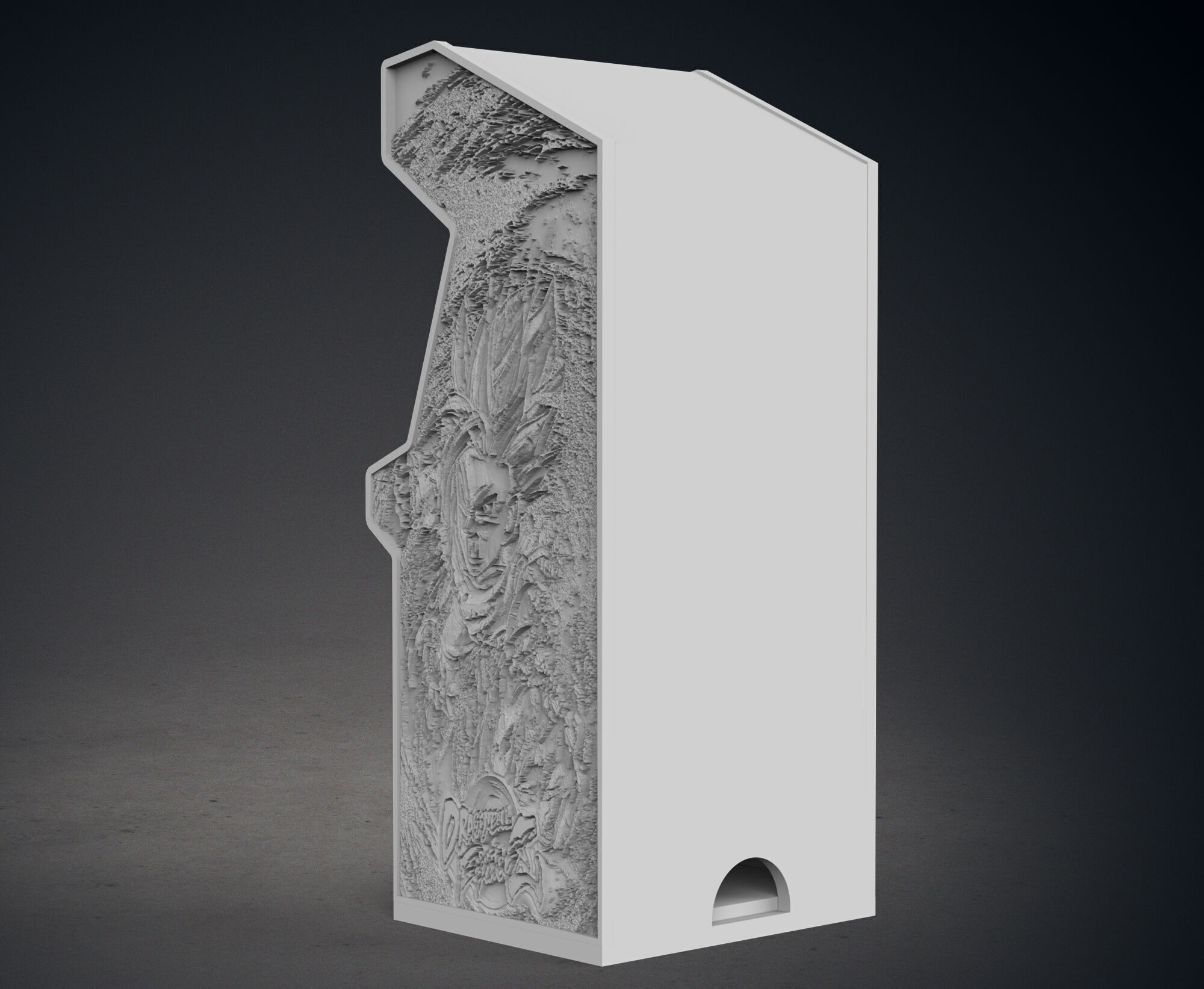 Dragon Ball Fighterz Arcade Cabinet with Lithophane 3D print model_5