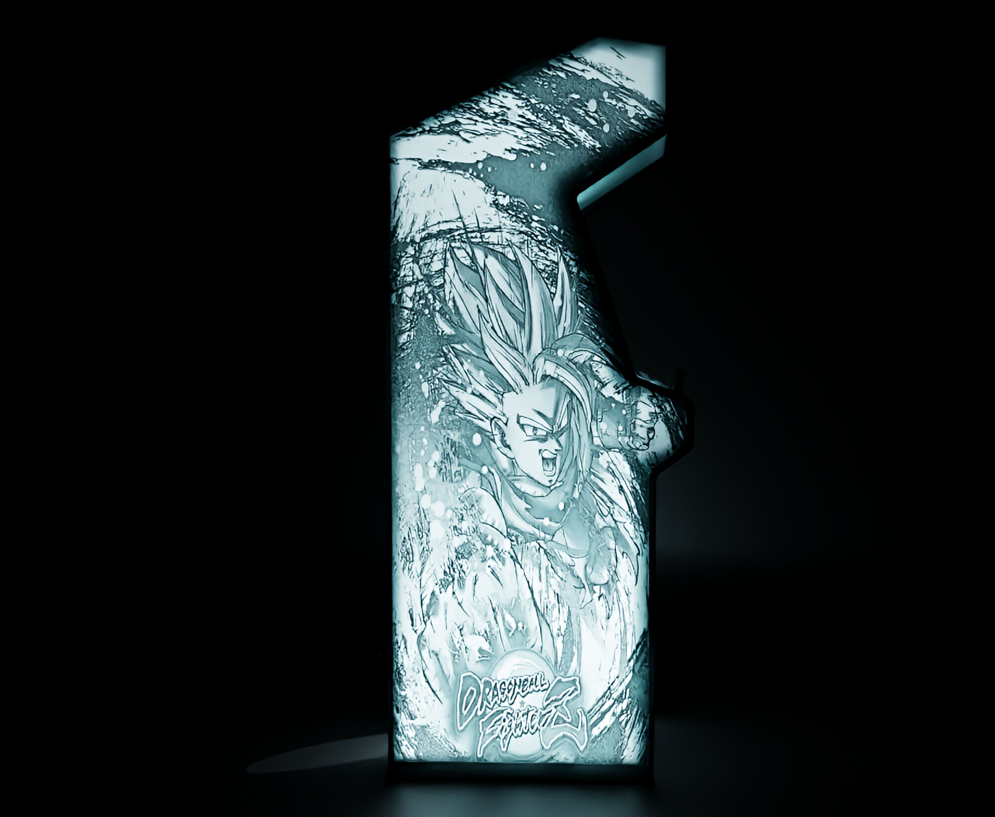 Dragon Ball Fighterz Arcade Cabinet with Lithophane 3D print model_1