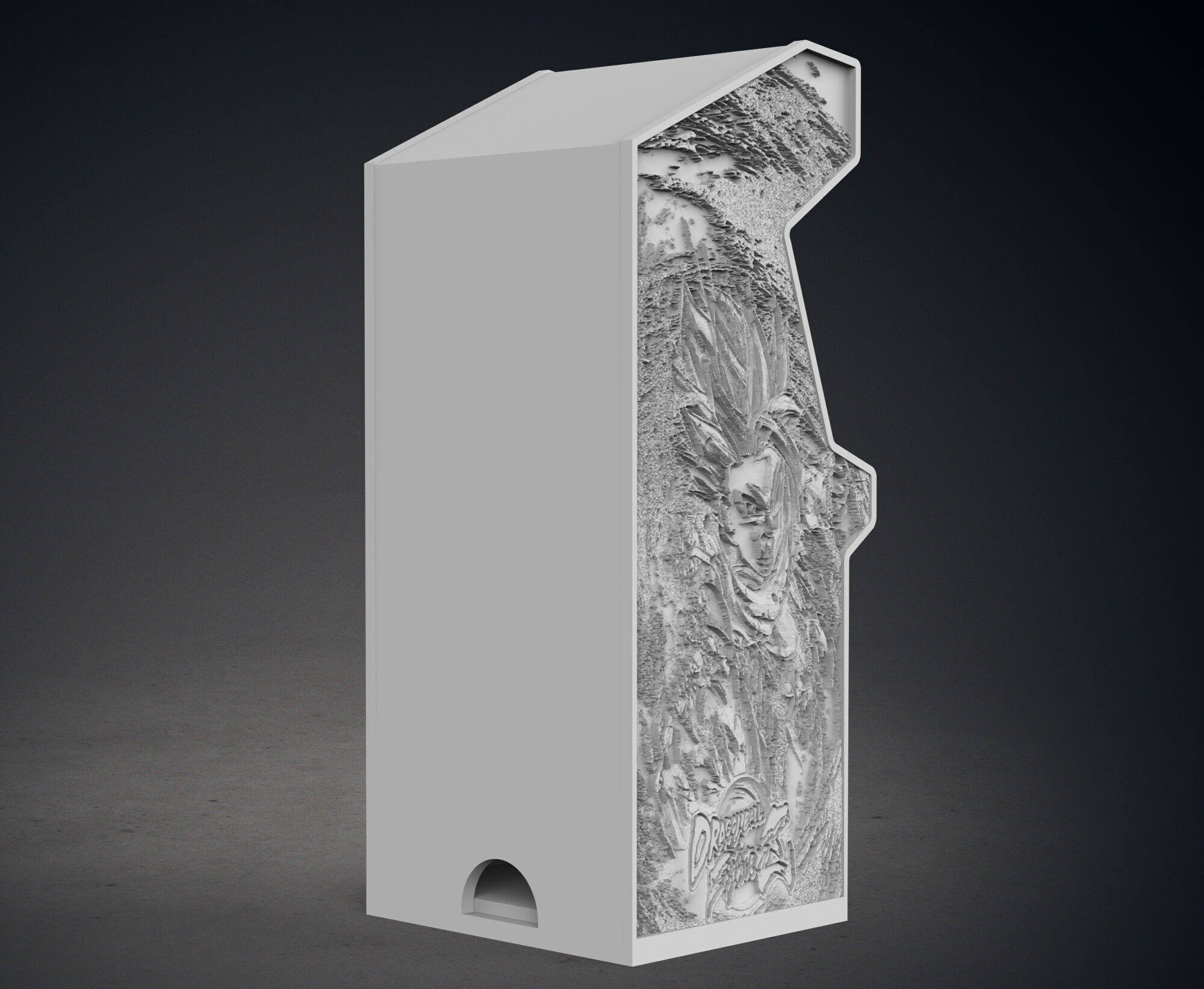Dragon Ball Fighterz Arcade Cabinet with Lithophane 3D print model_7
