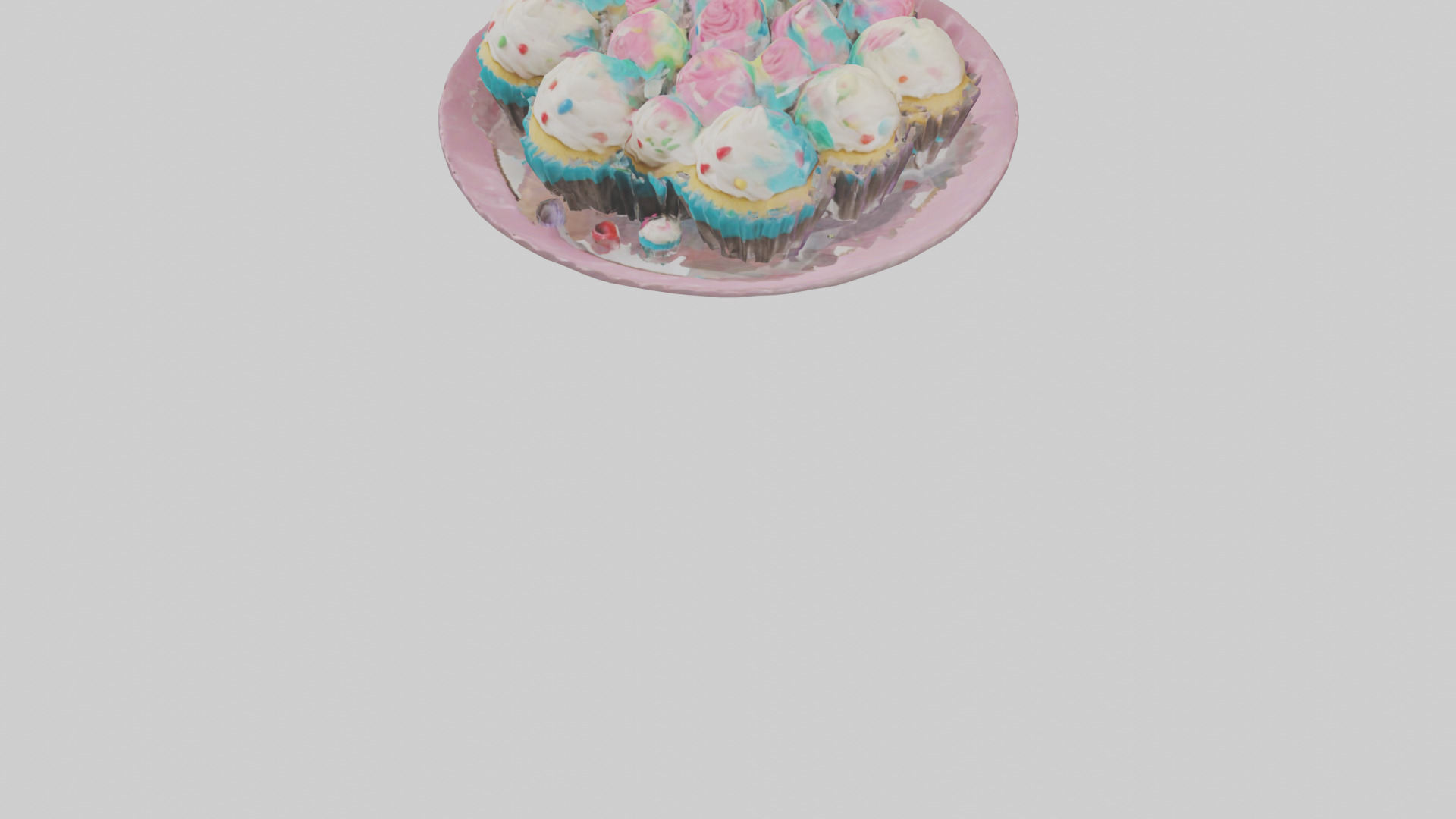 Cupcakes model Low-poly 3D model_5
