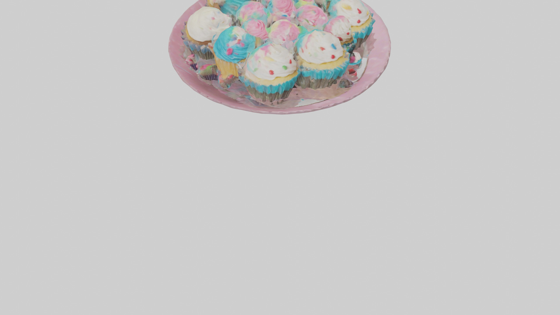 Cupcakes model Low-poly 3D model_6