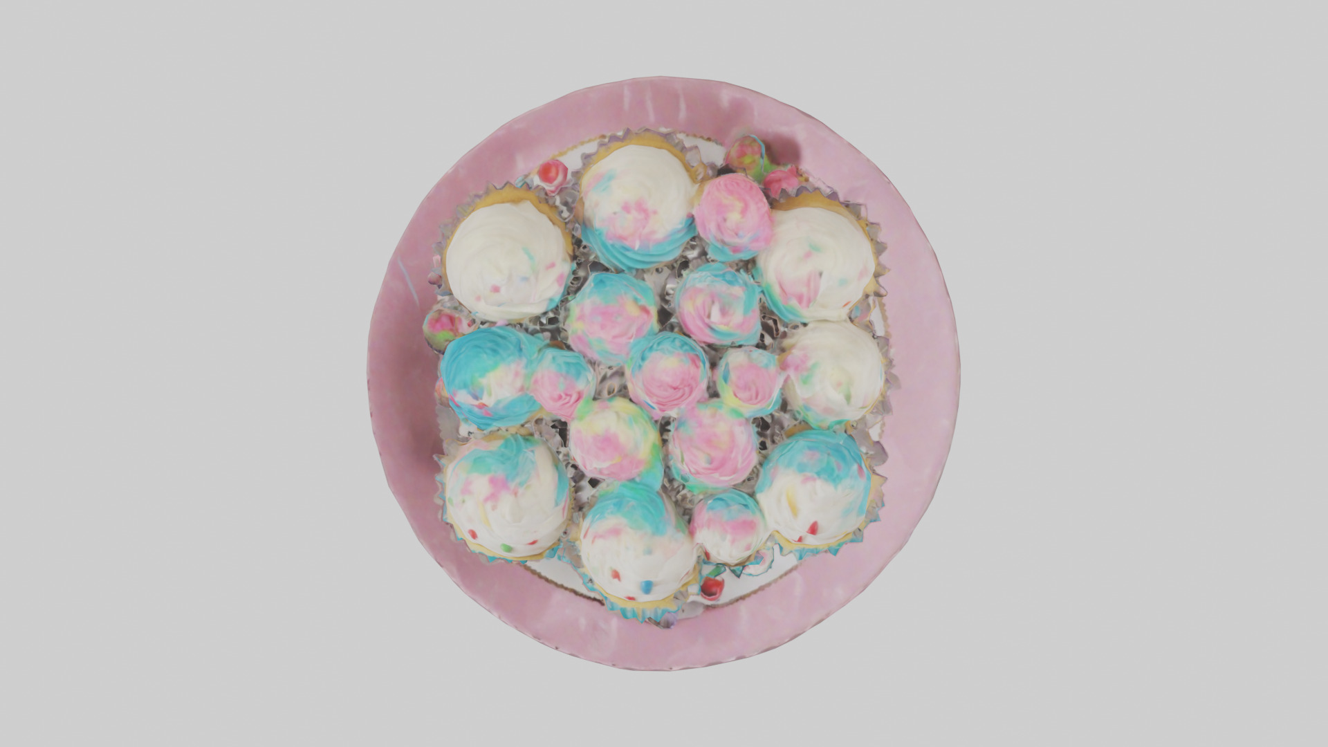 Cupcakes model Low-poly 3D model_14