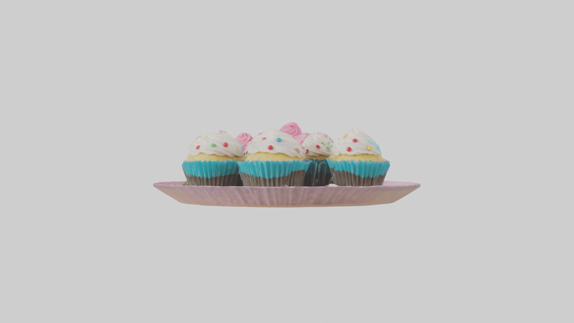 Cupcakes model Low-poly 3D model_9