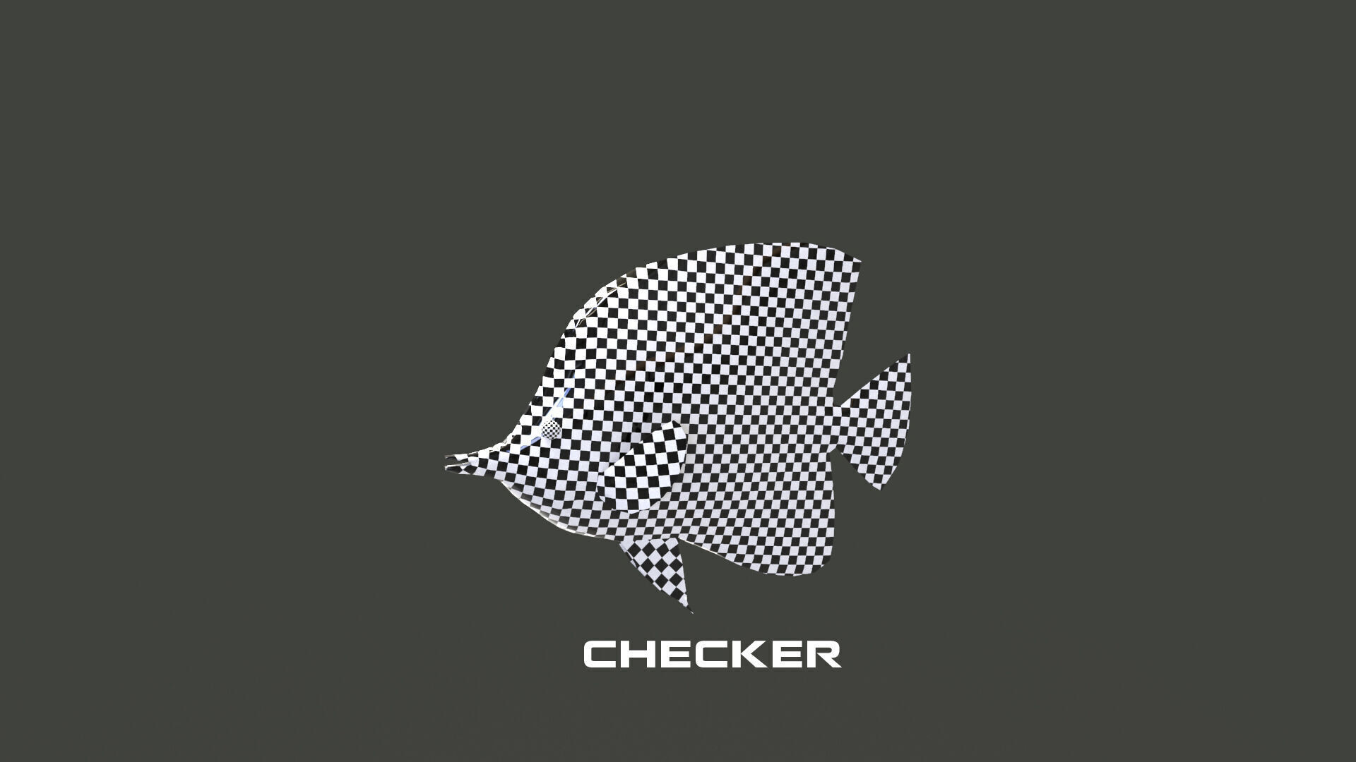 Low-Poly Butterflyfish Animated Low-poly 3D model_11