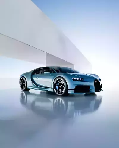 Bugatti Chiron with Scene