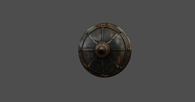 Ancient Warriors Shield Detailed 3D Model 3D model