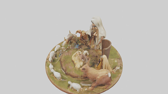 Christmas Nativity Scene model Low-poly 3D model 5