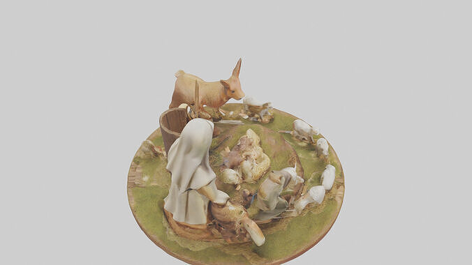 Christmas Nativity Scene model Low-poly 3D model 6