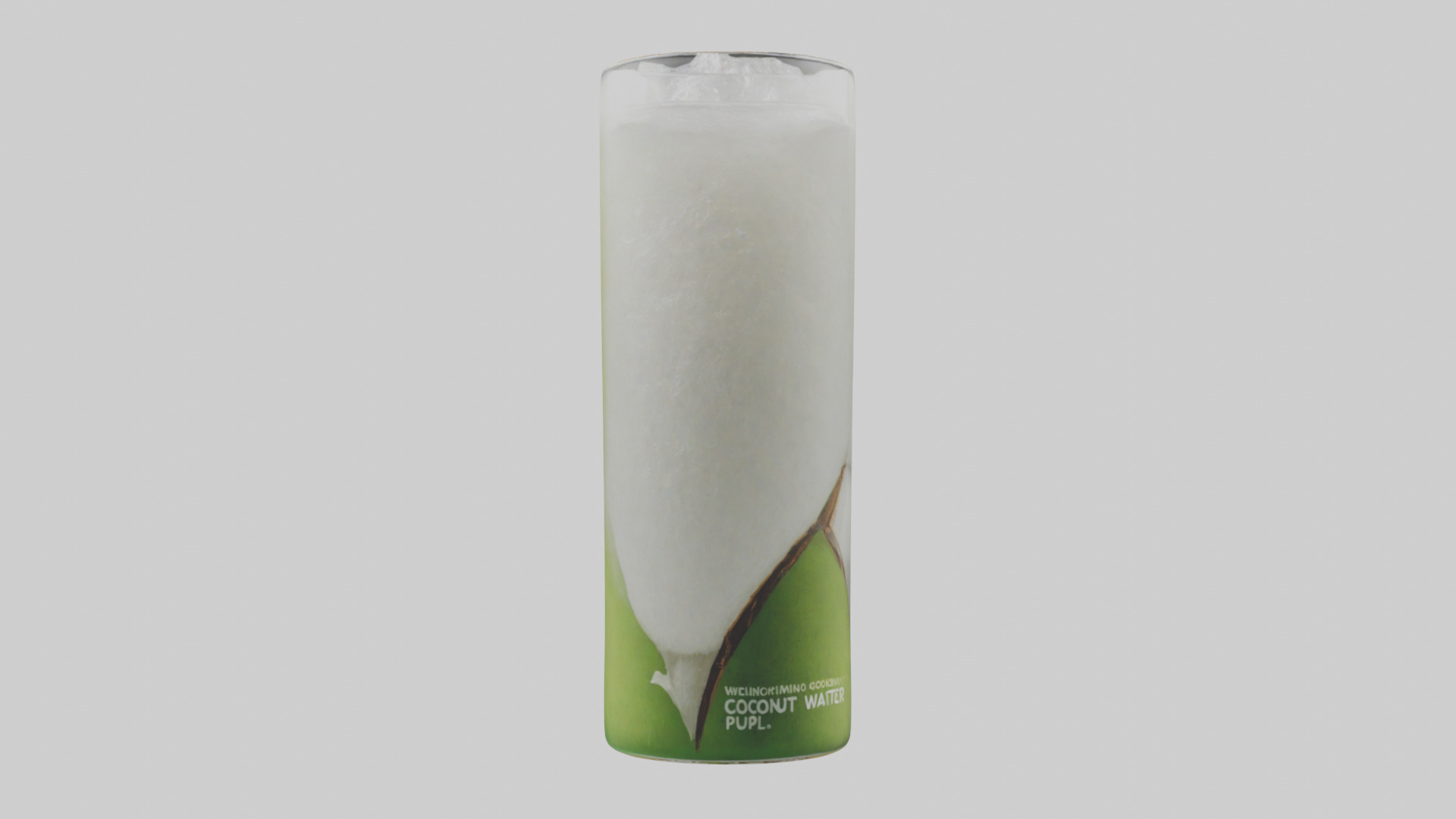 Coconut water with pulp model 3D model_9