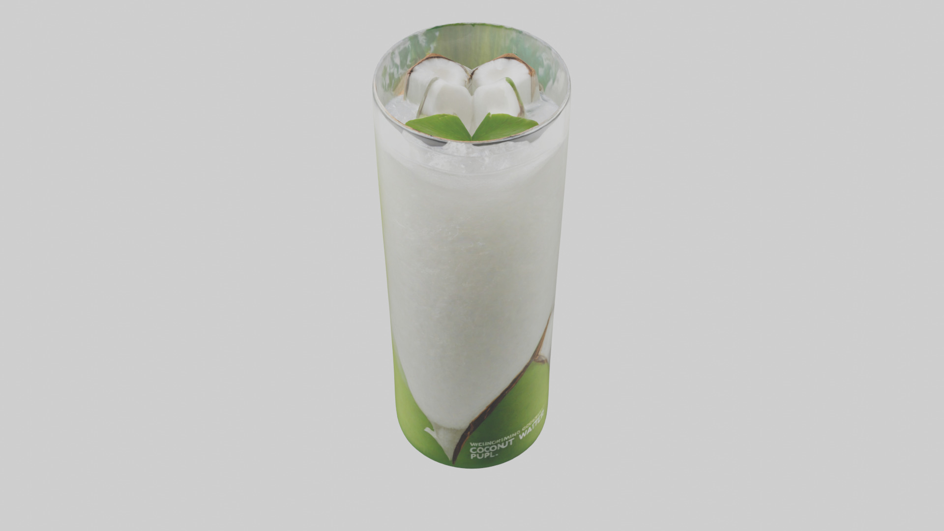 Coconut water with pulp model 3D model_16