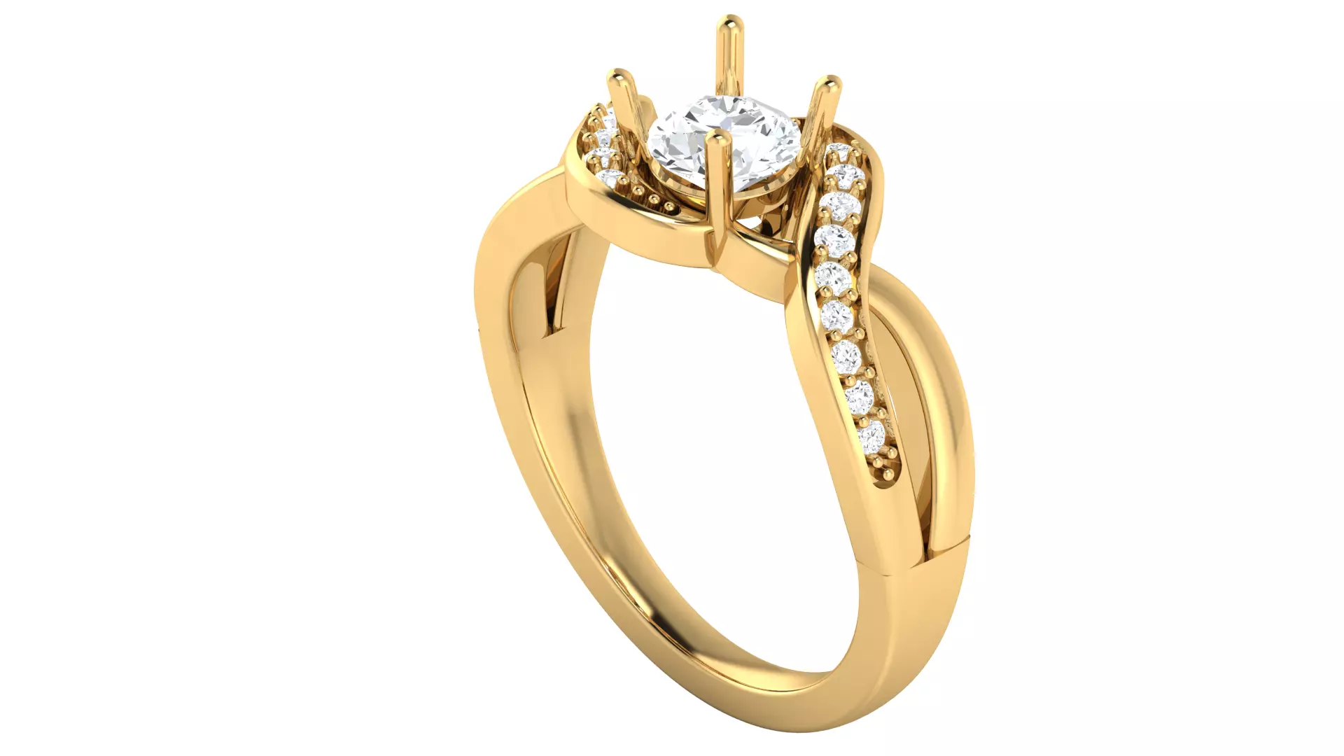 Women Ring  Render 3dm STL OBJ FBX Details 3D print model_0