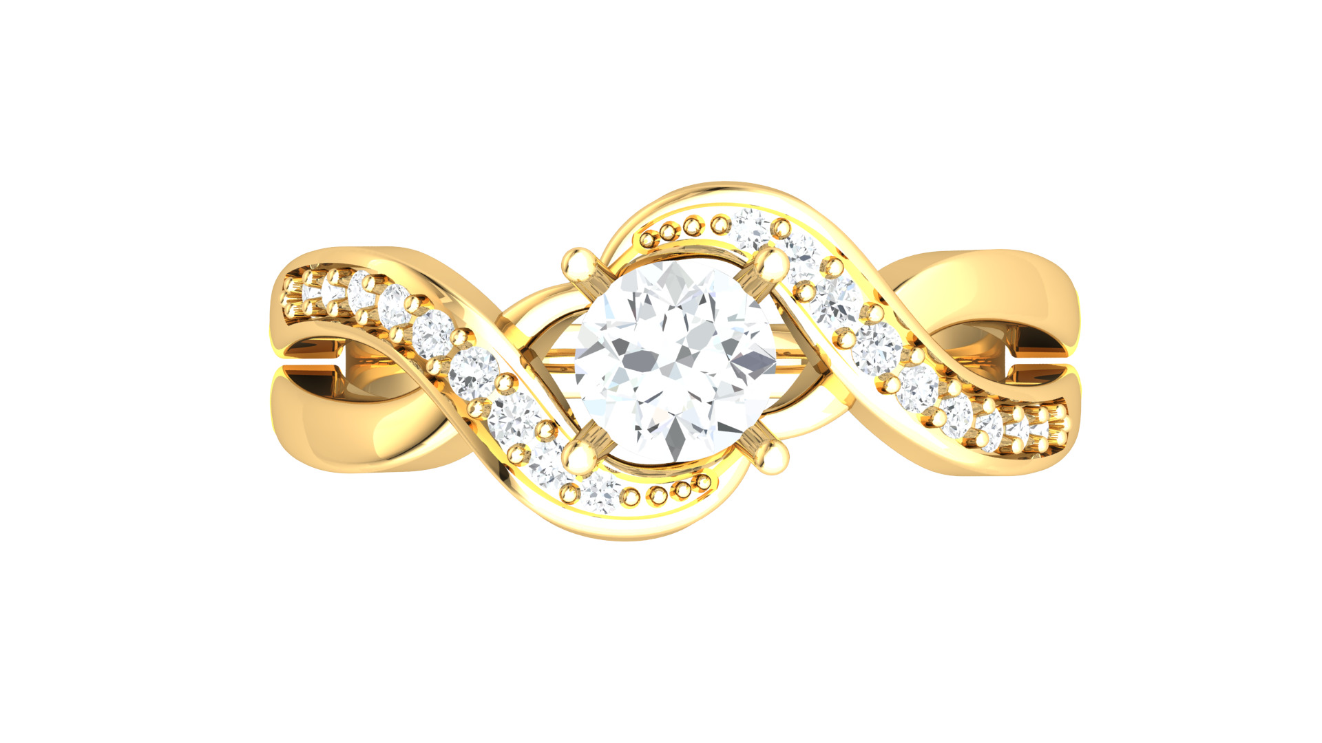 Women Ring  Render 3dm STL OBJ FBX Details 3D print model_1