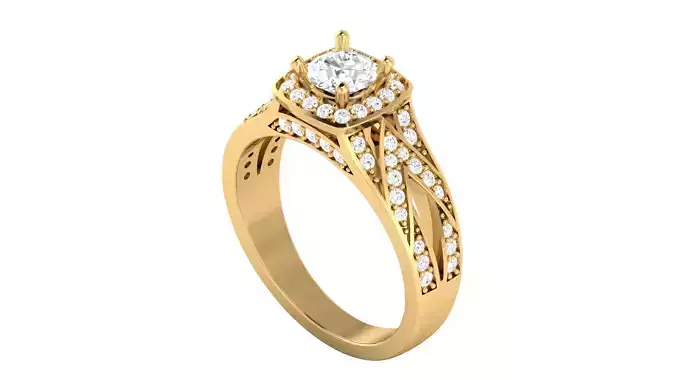 Women Ring  Render 3dm STL OBJ FBX Details