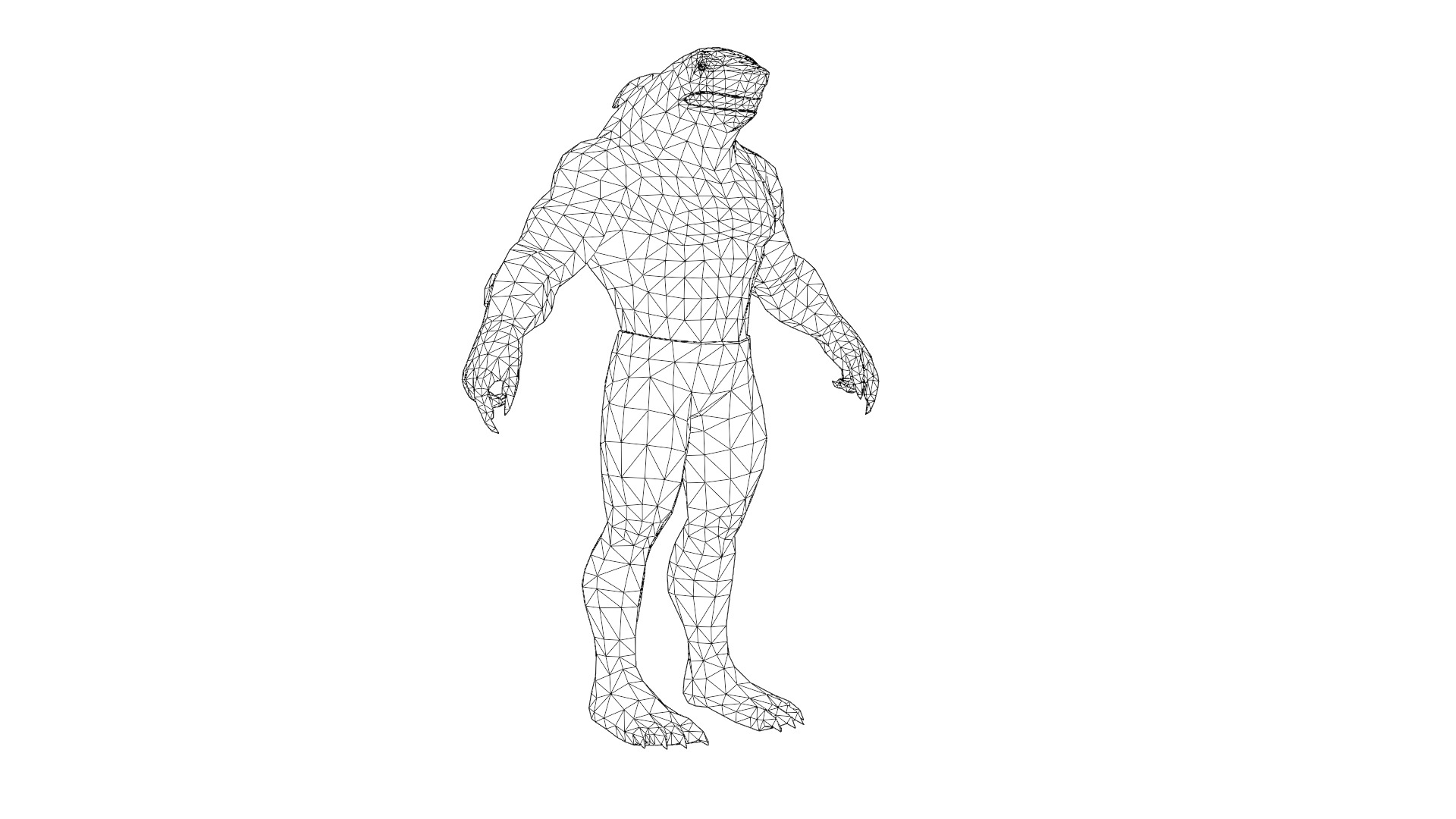 King Shark 3D Model High Quality Rigged Low-poly 3D model_24